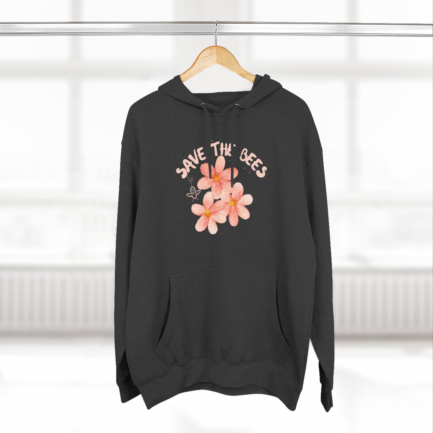 Eco-Friendly Save the Bees Fleece Hoodie