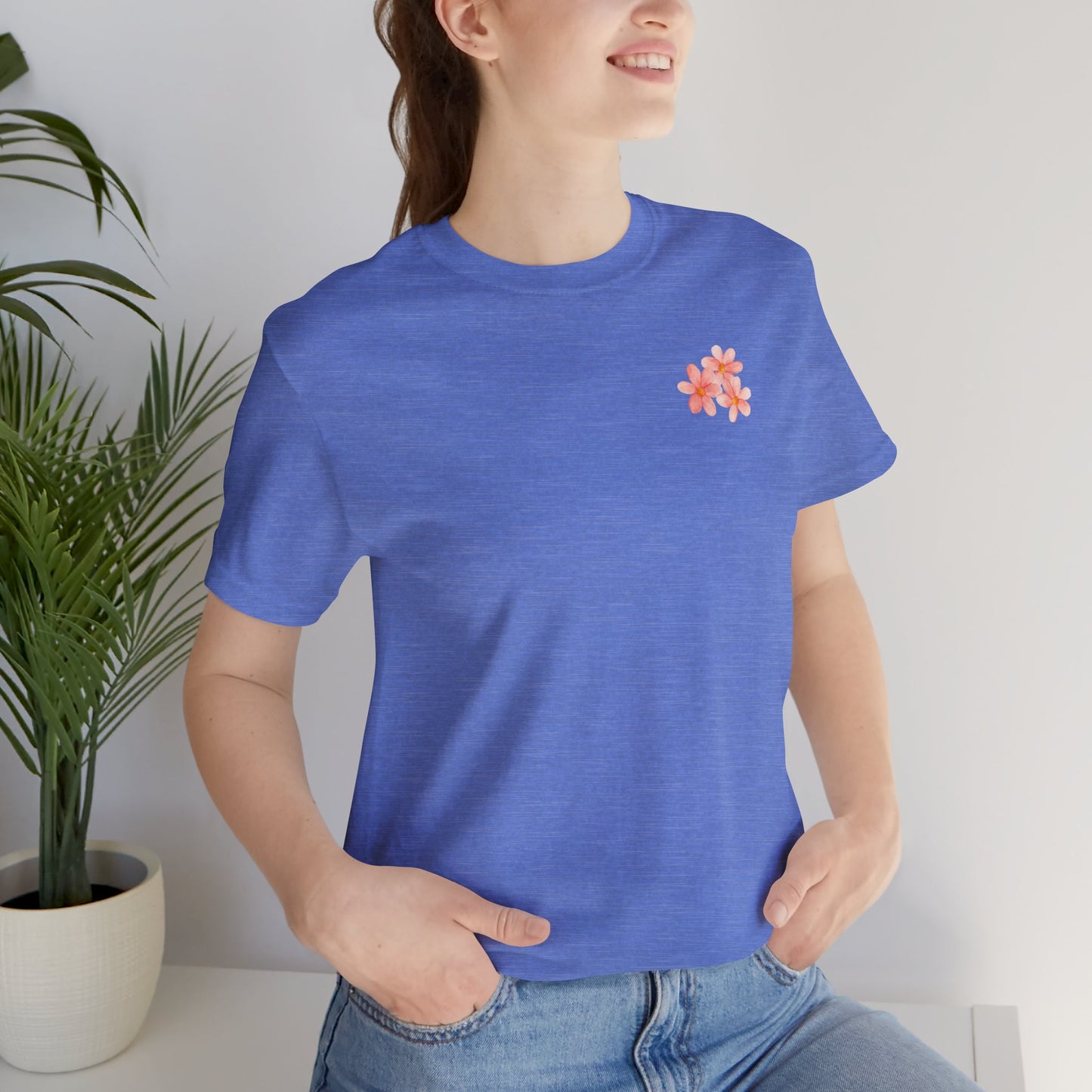 Save the Bees Peach Tree Bloom Unisex Tee - Eco-Friendly Short Sleeve Shirt