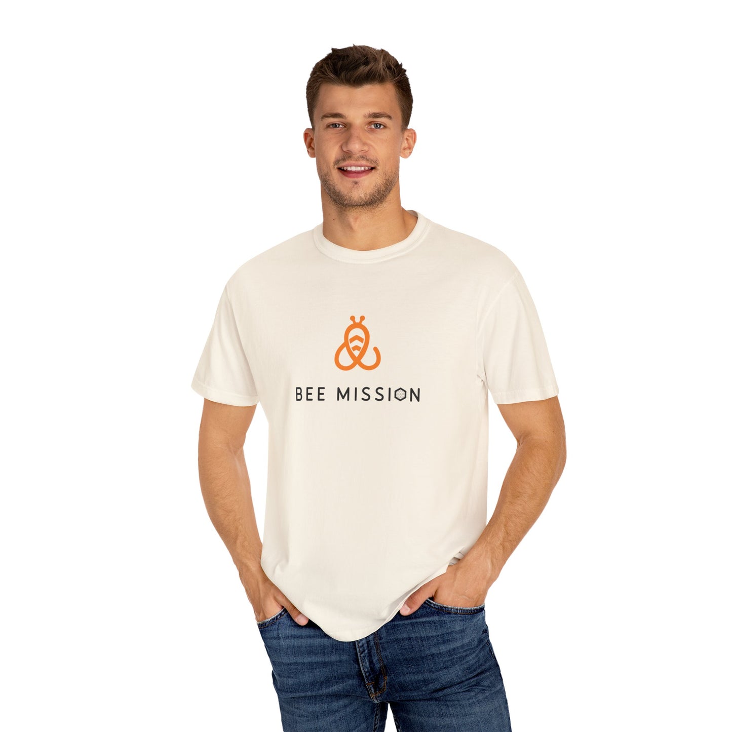 Bee Mission Unisex Garment-Dyed T-shirt
