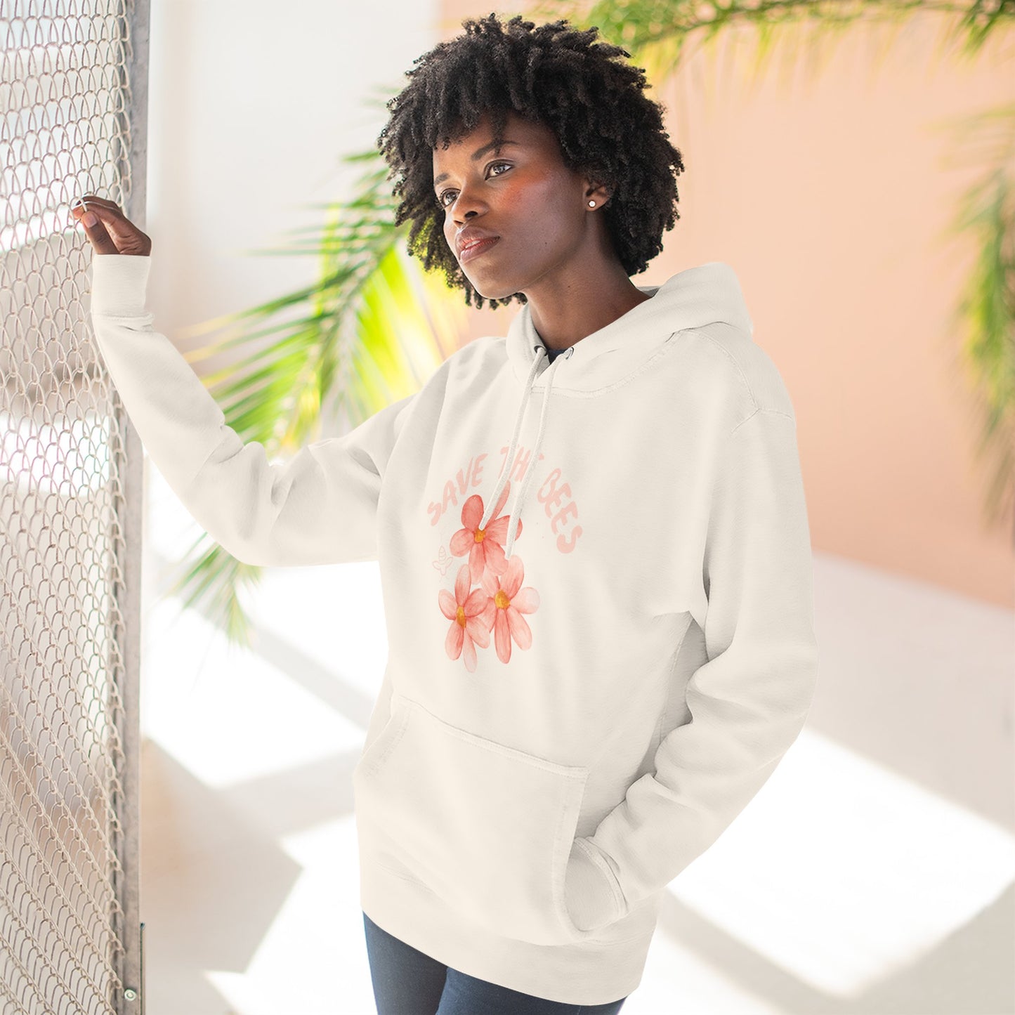 Eco-Friendly Save the Bees Fleece Hoodie
