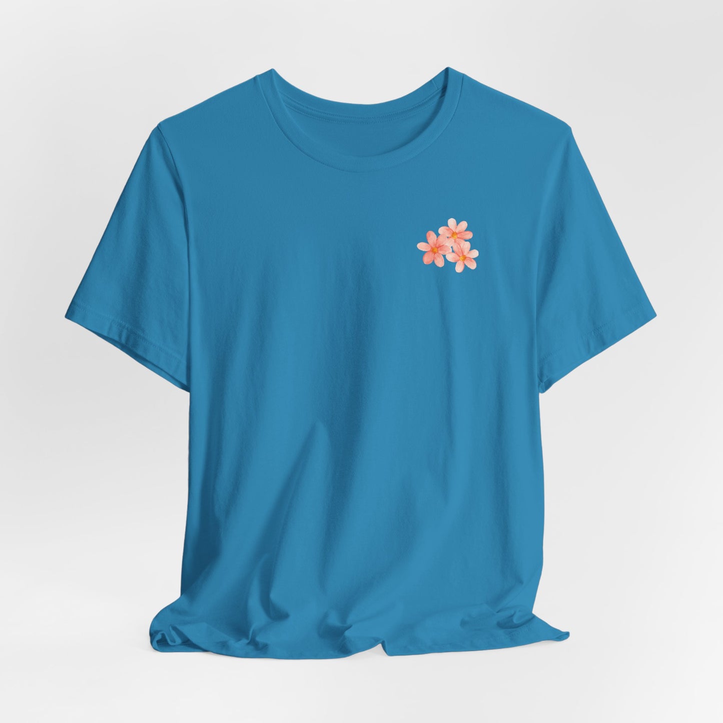 Save the Bees Peach Tree Bloom Unisex Tee - Eco-Friendly Short Sleeve Shirt
