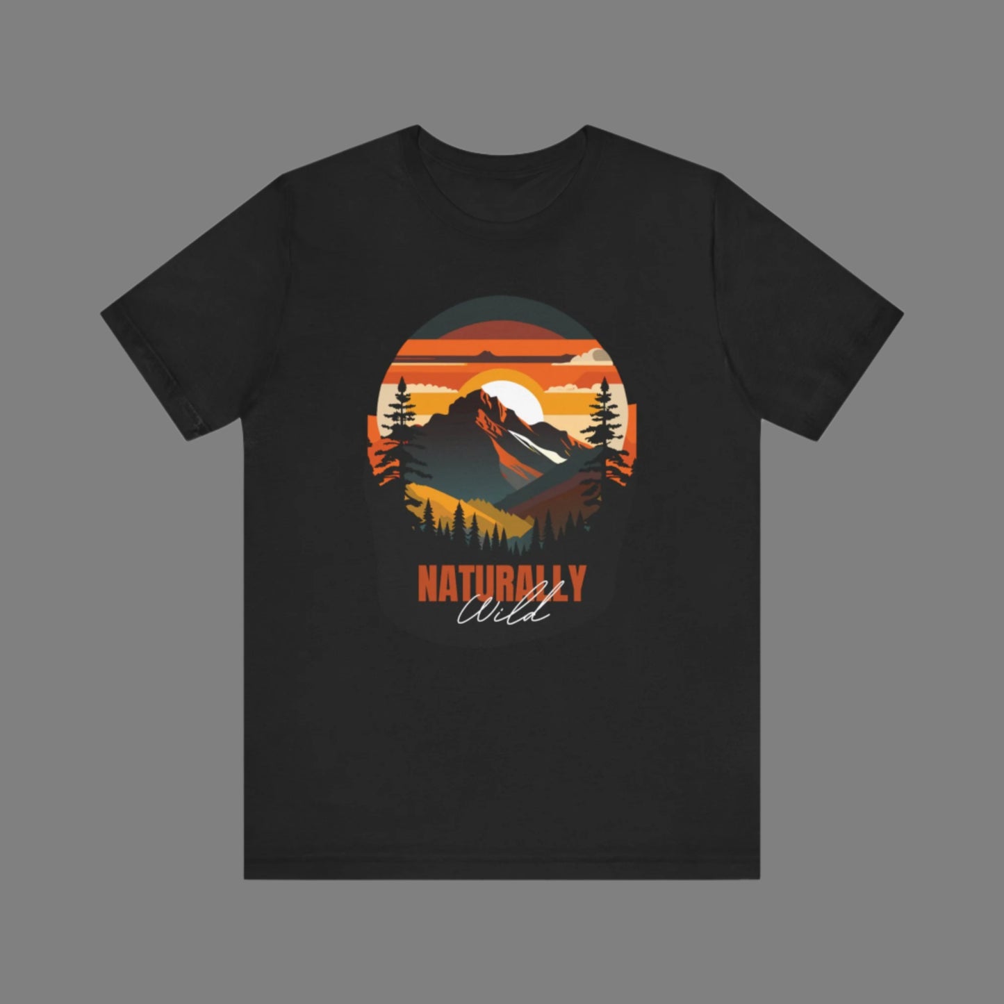 Naturally Wild Unisex Tee - Nature Inspired Graphic T-Shirt