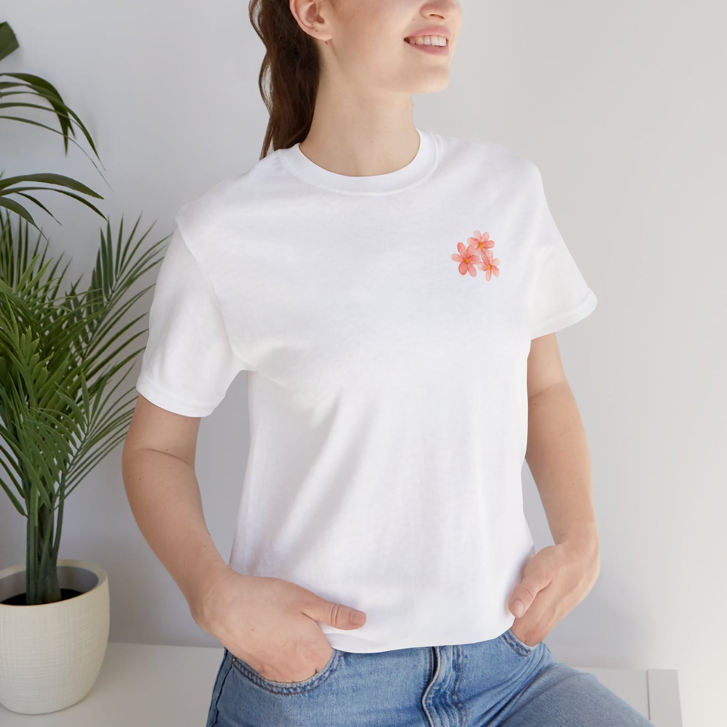 Save the Bees Peach Tree Bloom Unisex Tee - Eco-Friendly Short Sleeve Shirt