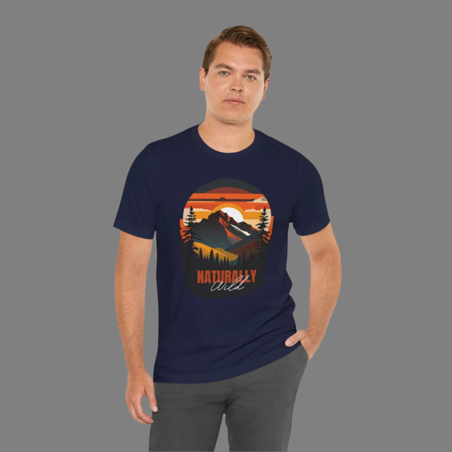 Naturally Wild Unisex Tee - Nature Inspired Graphic T-Shirt
