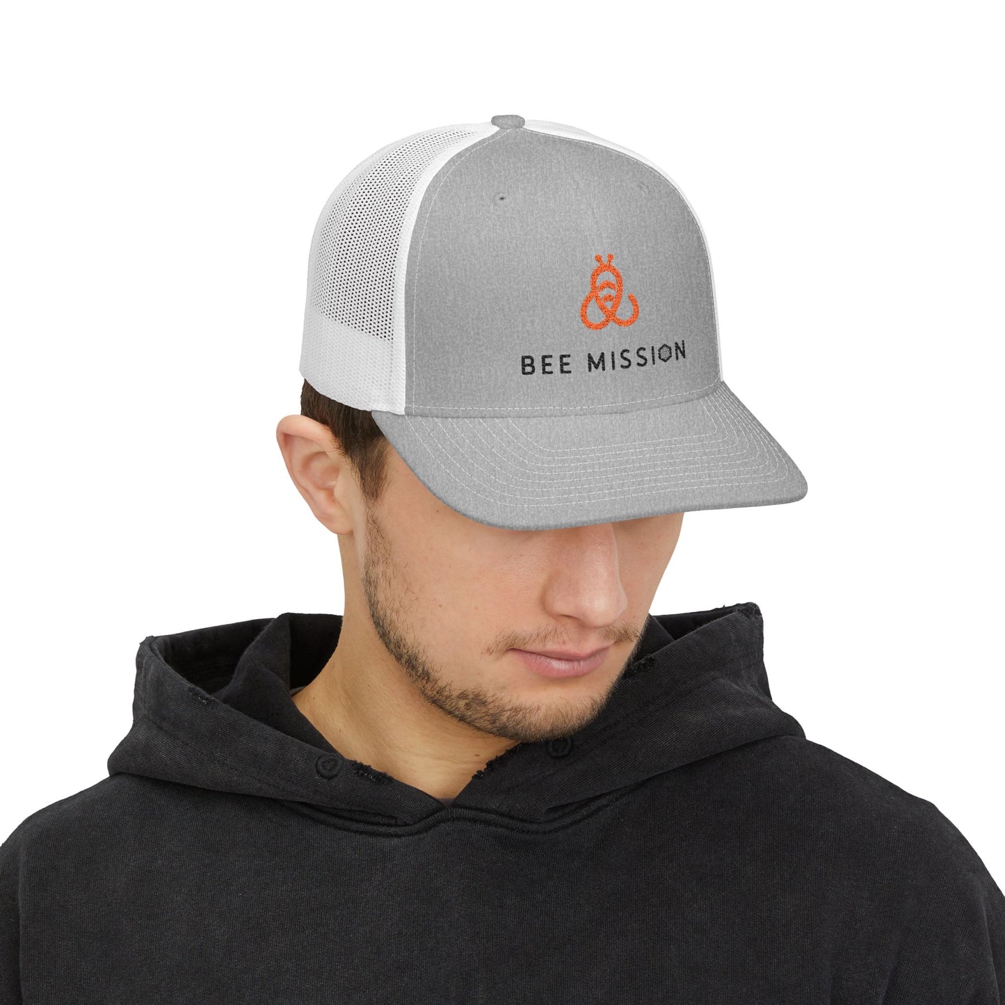 Bee Mission Snapback Trucker Cap
