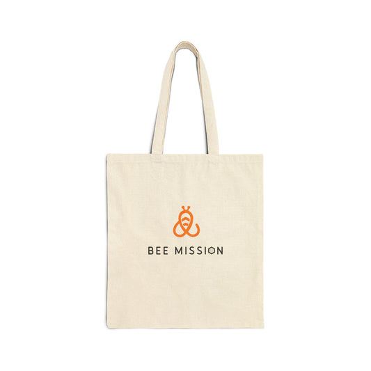 Bee Mission Cotton Canvas Tote Bag