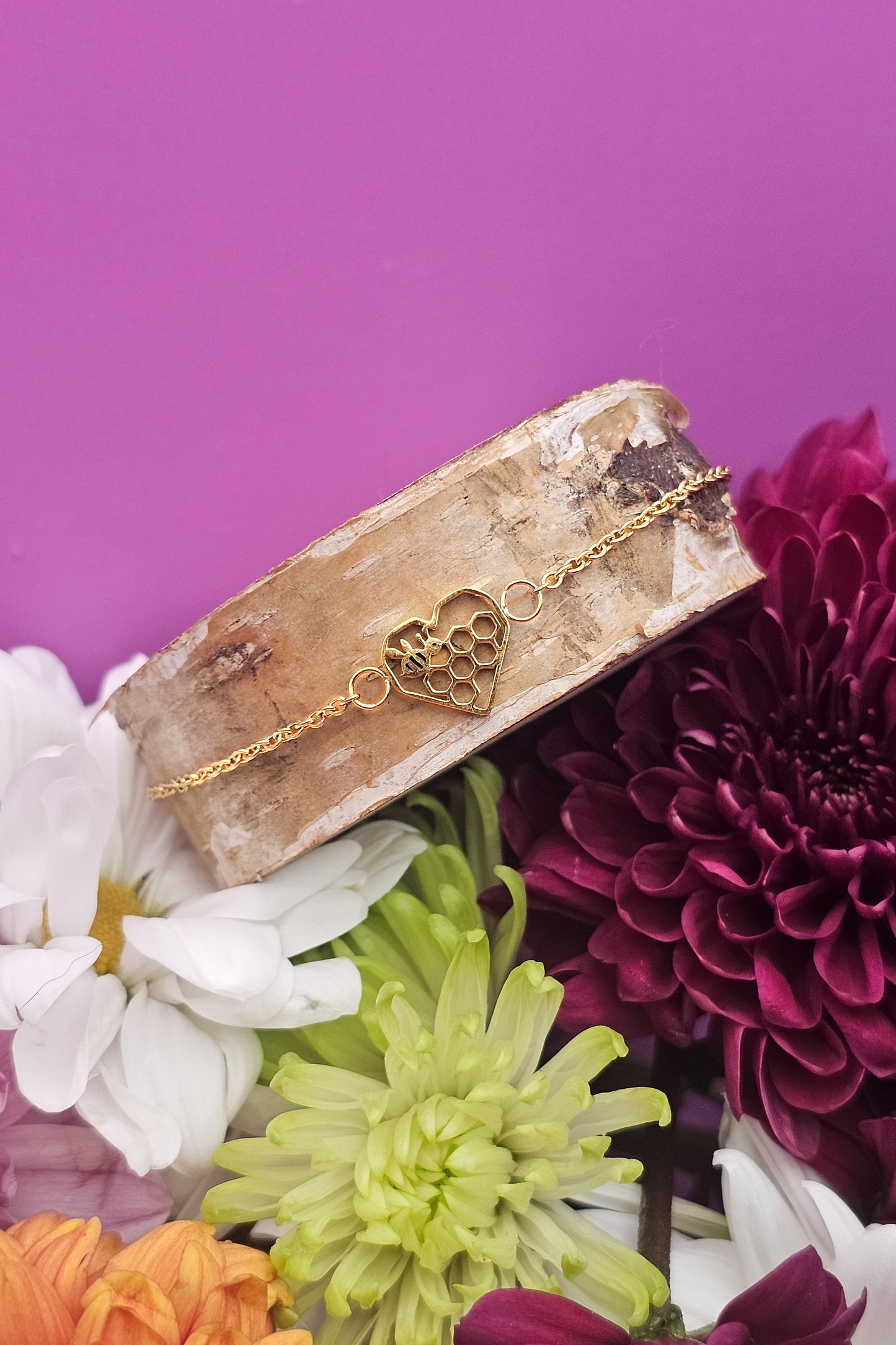 Honeycomb Heart Bracelet