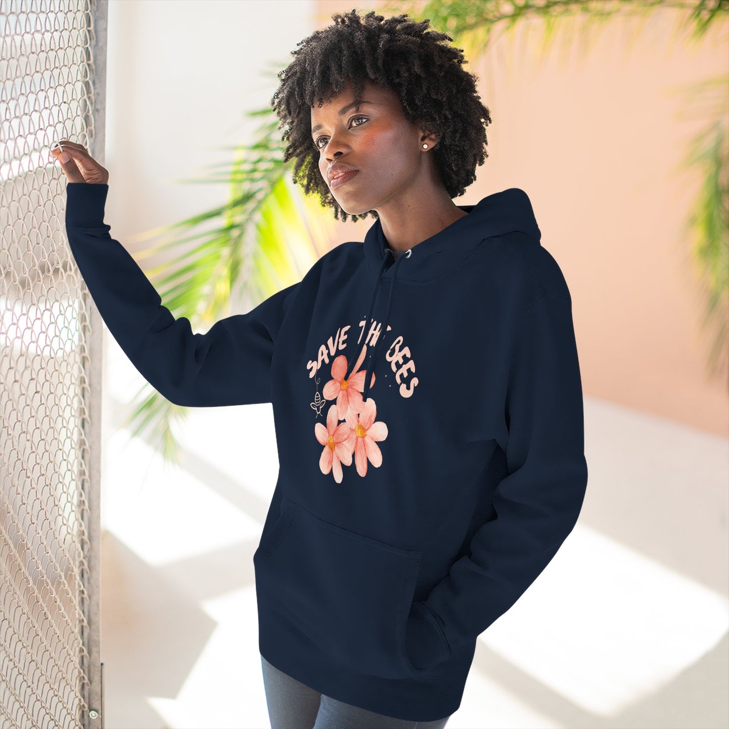 Eco-Friendly Save the Bees Fleece Hoodie