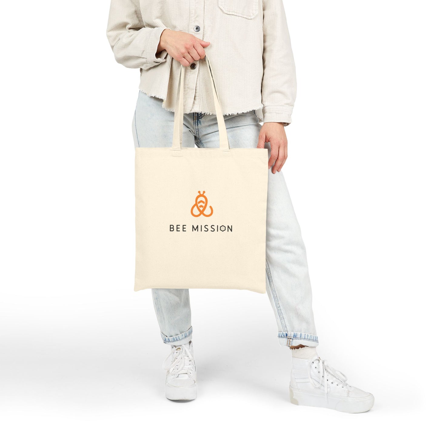 Bee Mission Cotton Canvas Tote Bag
