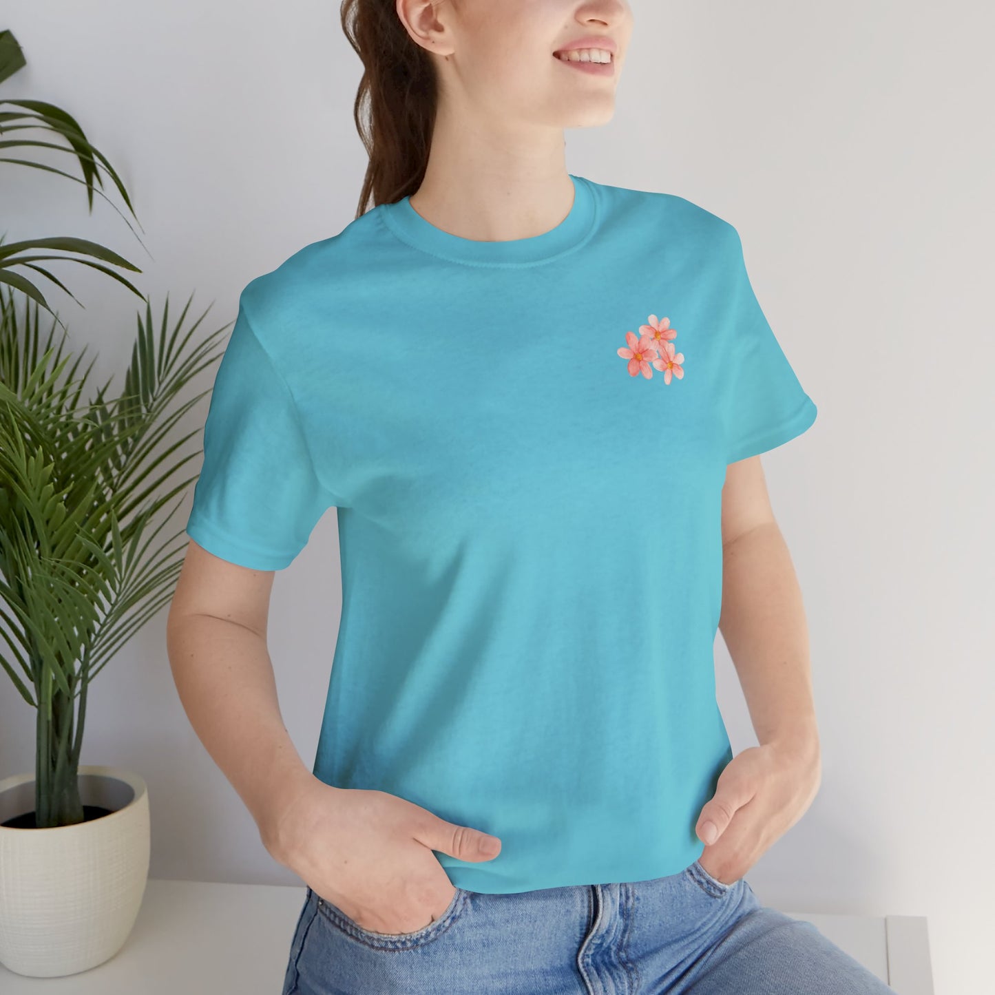 Save the Bees Peach Tree Bloom Unisex Tee - Eco-Friendly Short Sleeve Shirt