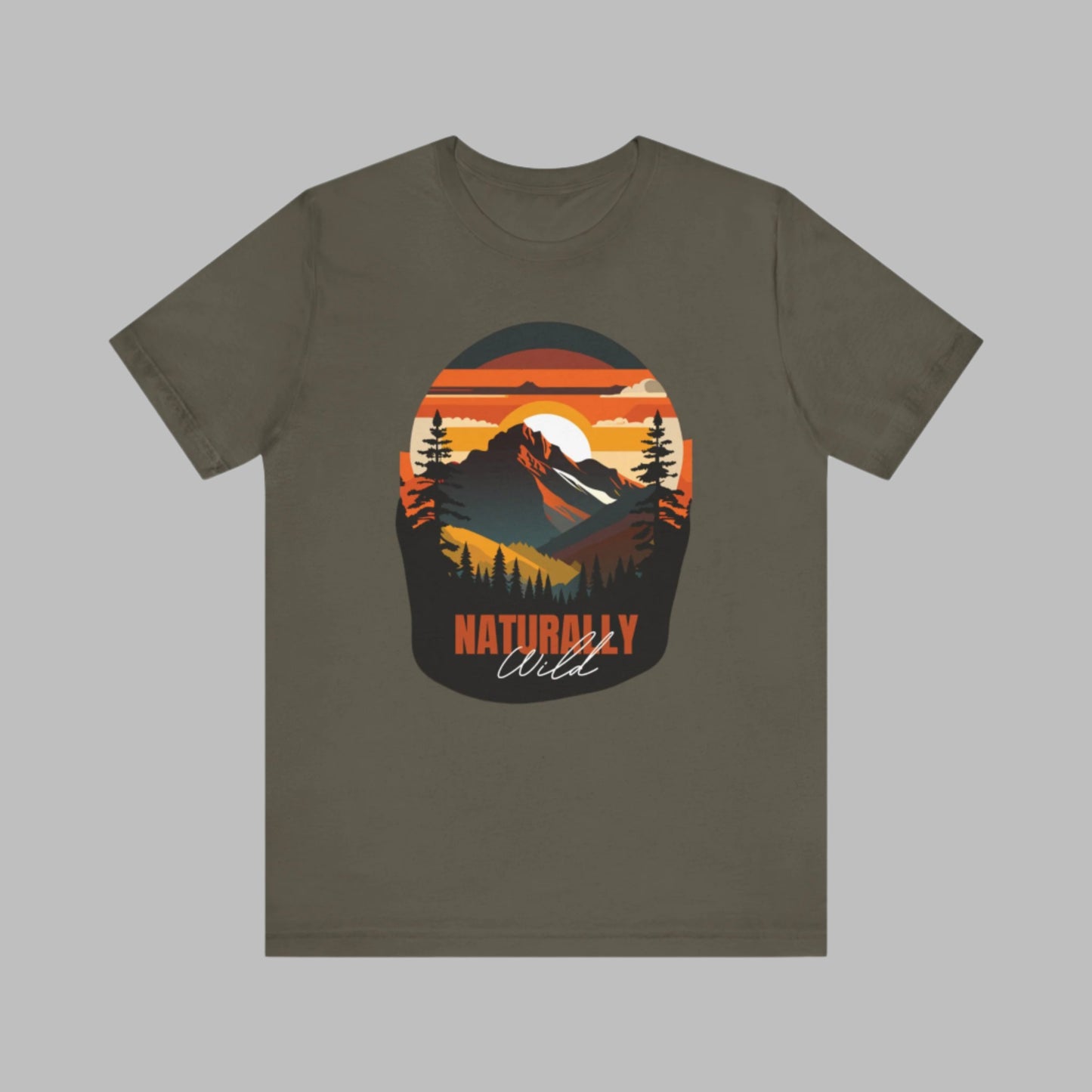 Naturally Wild Unisex Tee - Nature Inspired Graphic T-Shirt