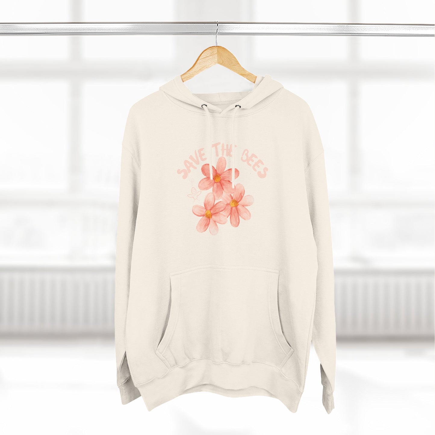 Eco-Friendly Save the Bees Fleece Hoodie