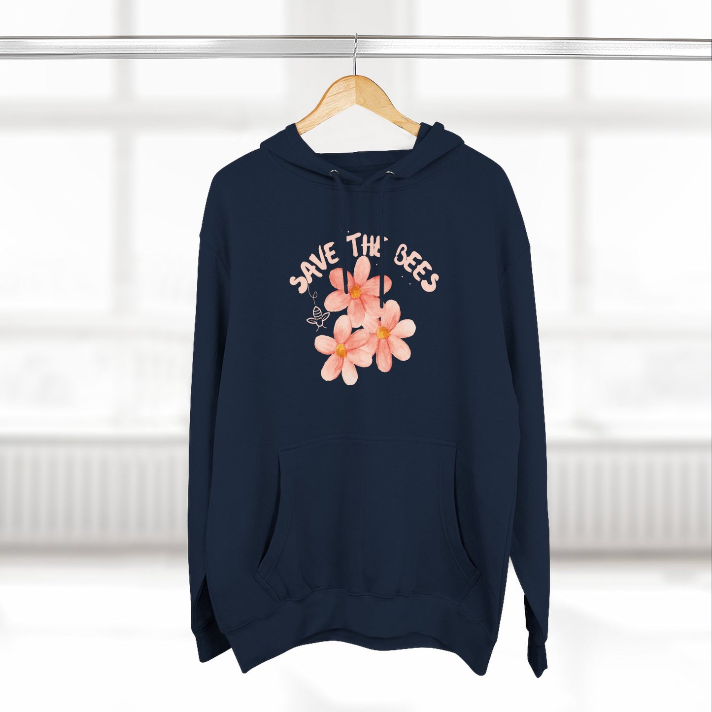 Eco-Friendly Save the Bees Fleece Hoodie