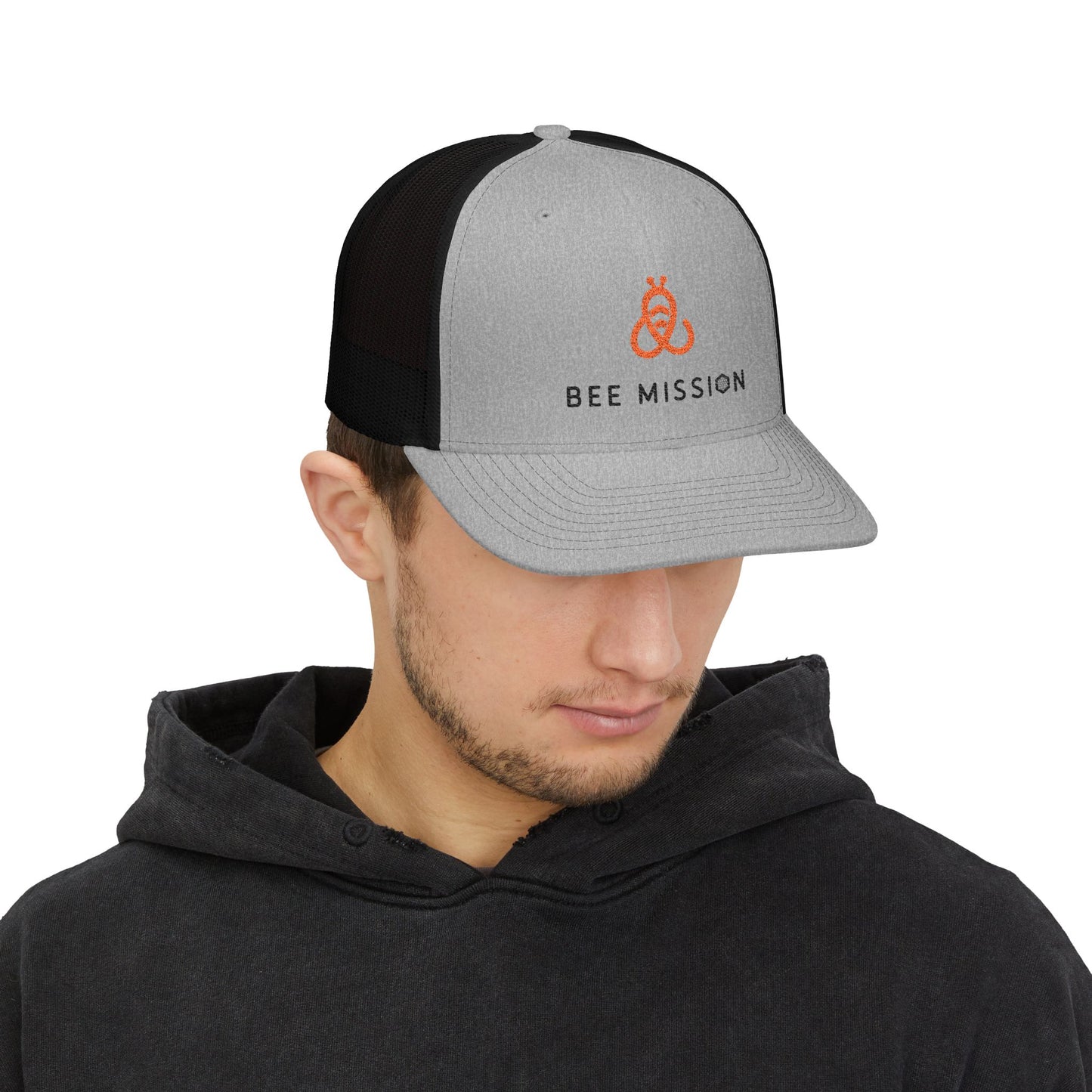 Bee Mission Snapback Trucker Cap