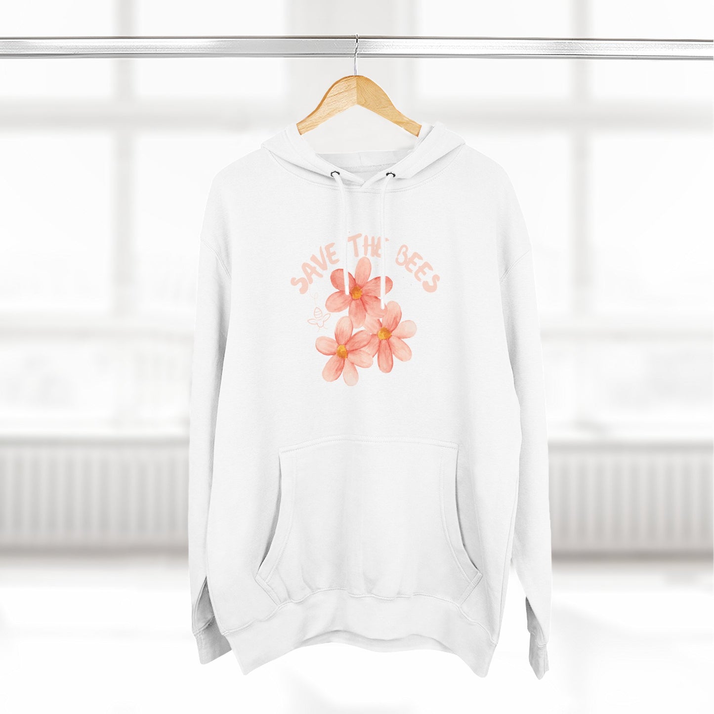 Eco-Friendly Save the Bees Fleece Hoodie