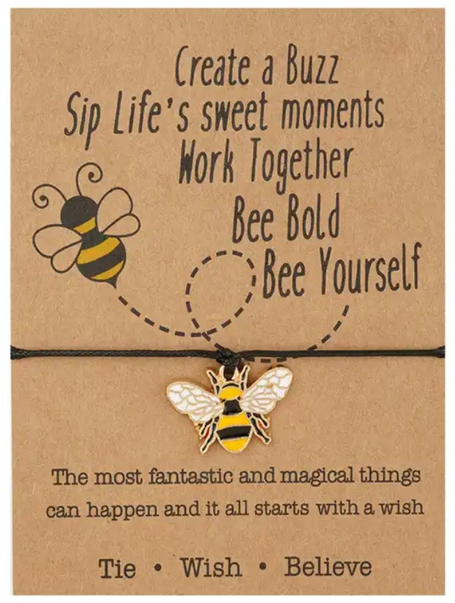 Bumble Bee Wish Bracelet