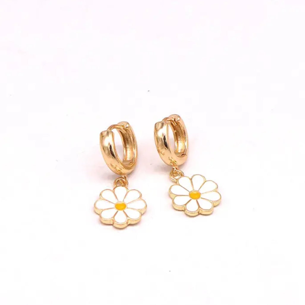 Daisy Huggie Earrings