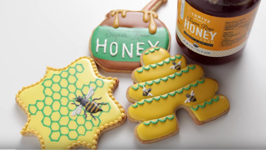 Honey Bee Cookie Cutters, Honeycomb Bee Pastry Cutters, Cute