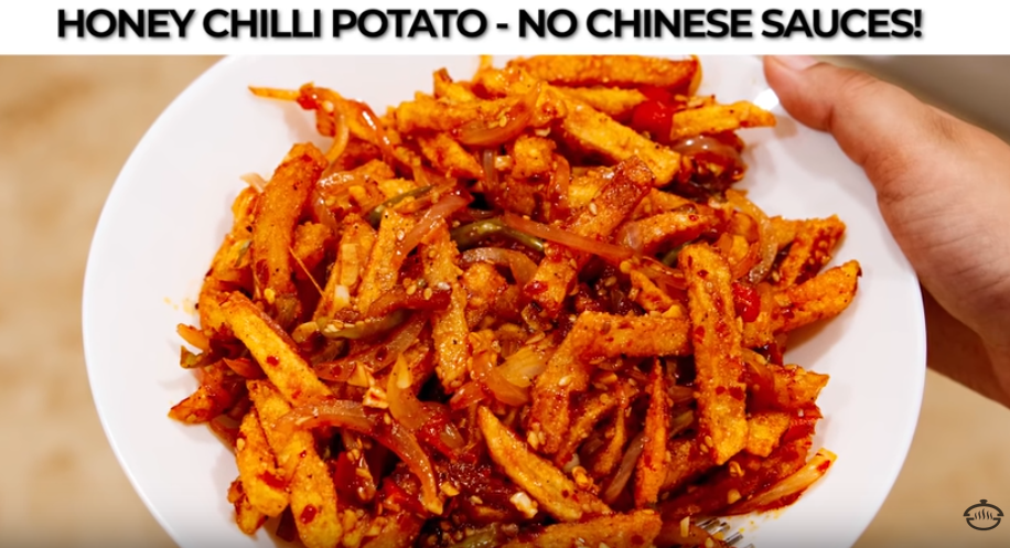 Crispy Crunchy Honey Chili Potato Recipe - Wildly Popular!