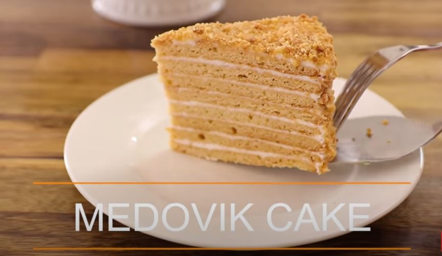 Medovik Russian Honey Cake Recipe