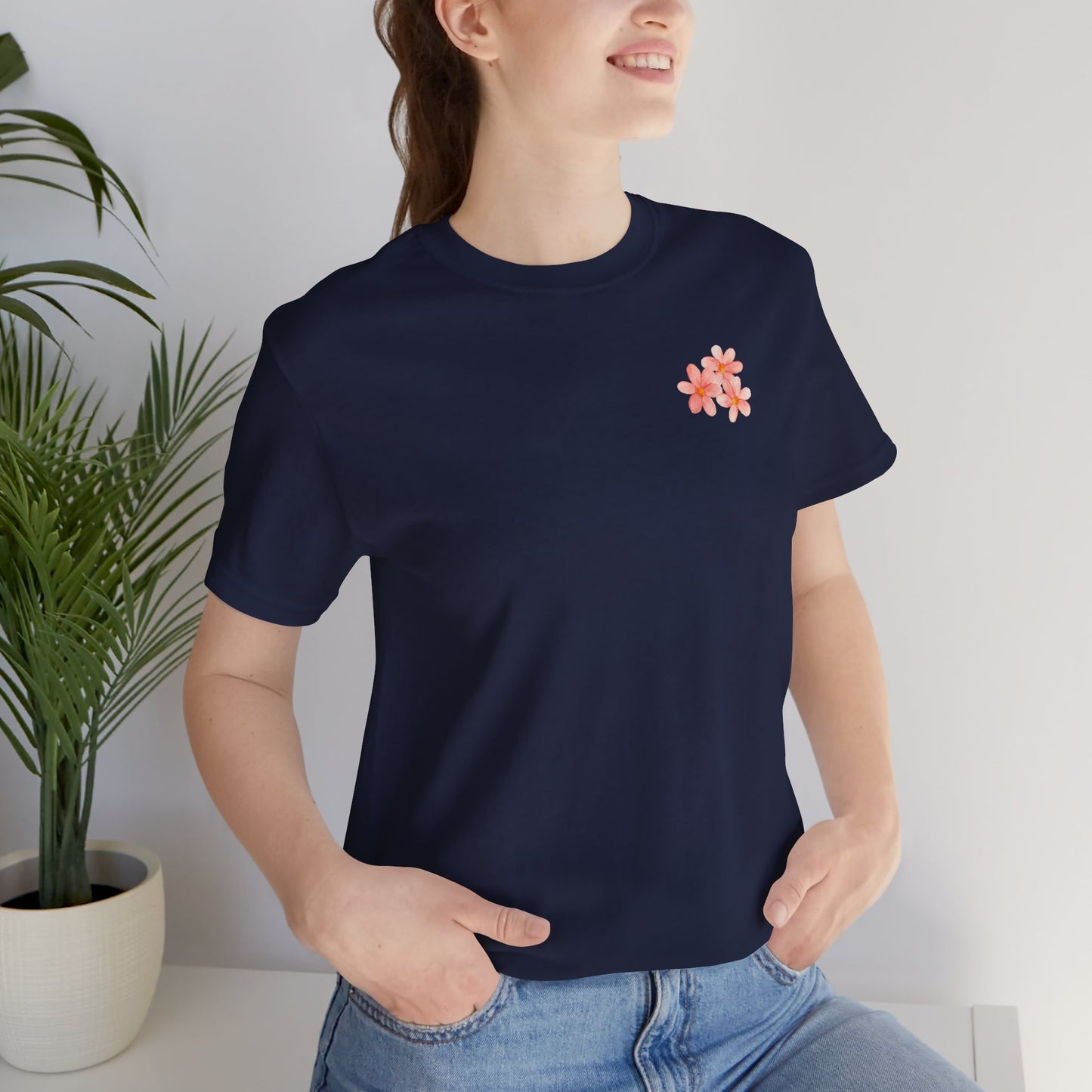 Save the Bees Peach Tree Bloom Unisex Tee - Eco-Friendly Short Sleeve Shirt