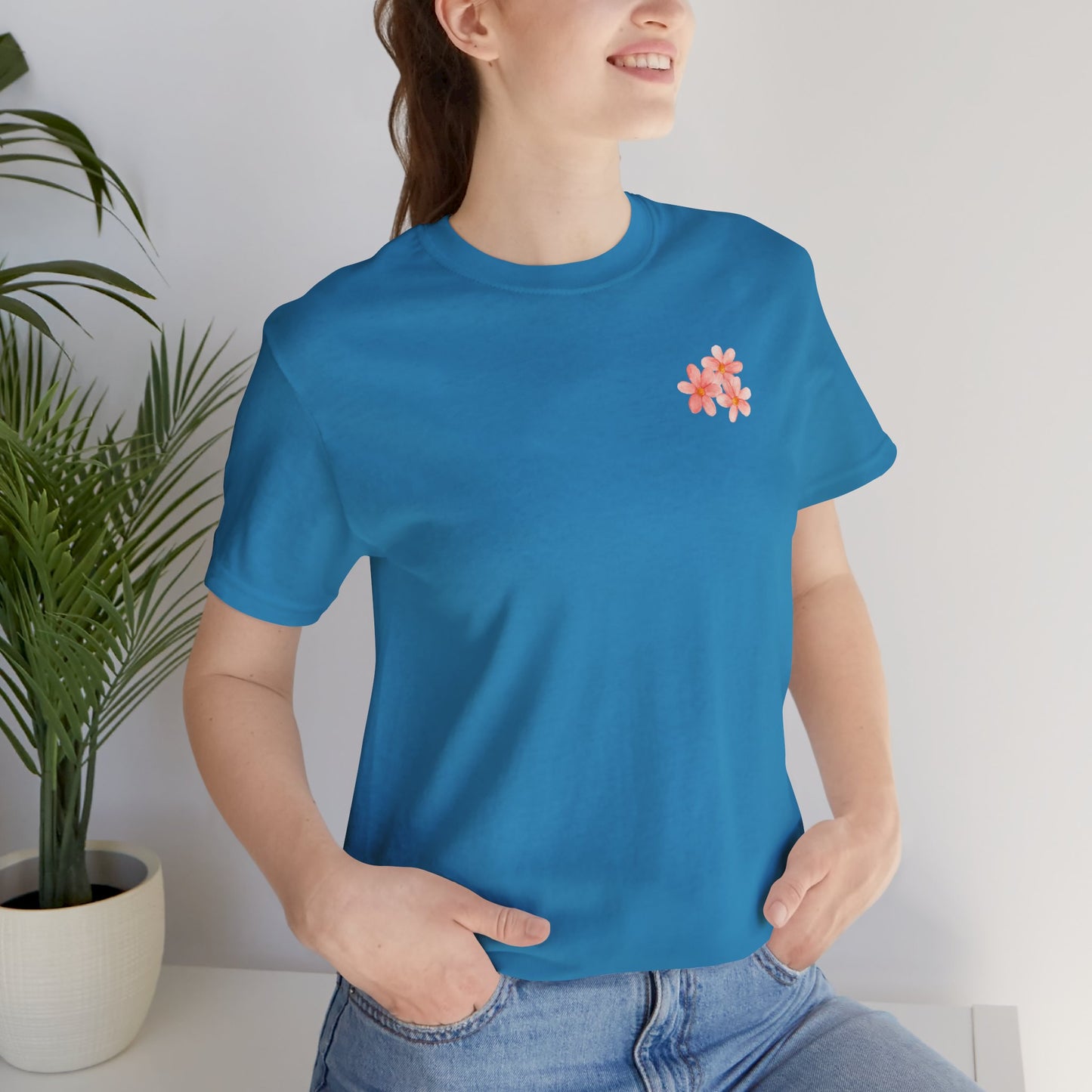 Save the Bees Peach Tree Bloom Unisex Tee - Eco-Friendly Short Sleeve Shirt