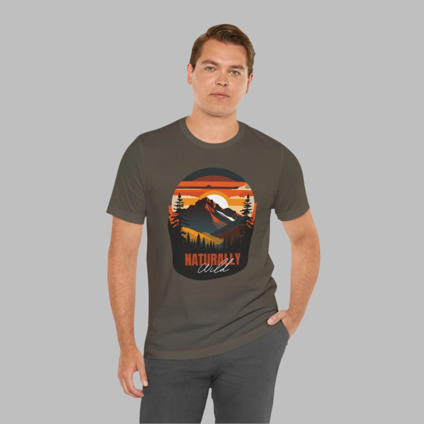 Naturally Wild Unisex Tee - Nature Inspired Graphic T-Shirt