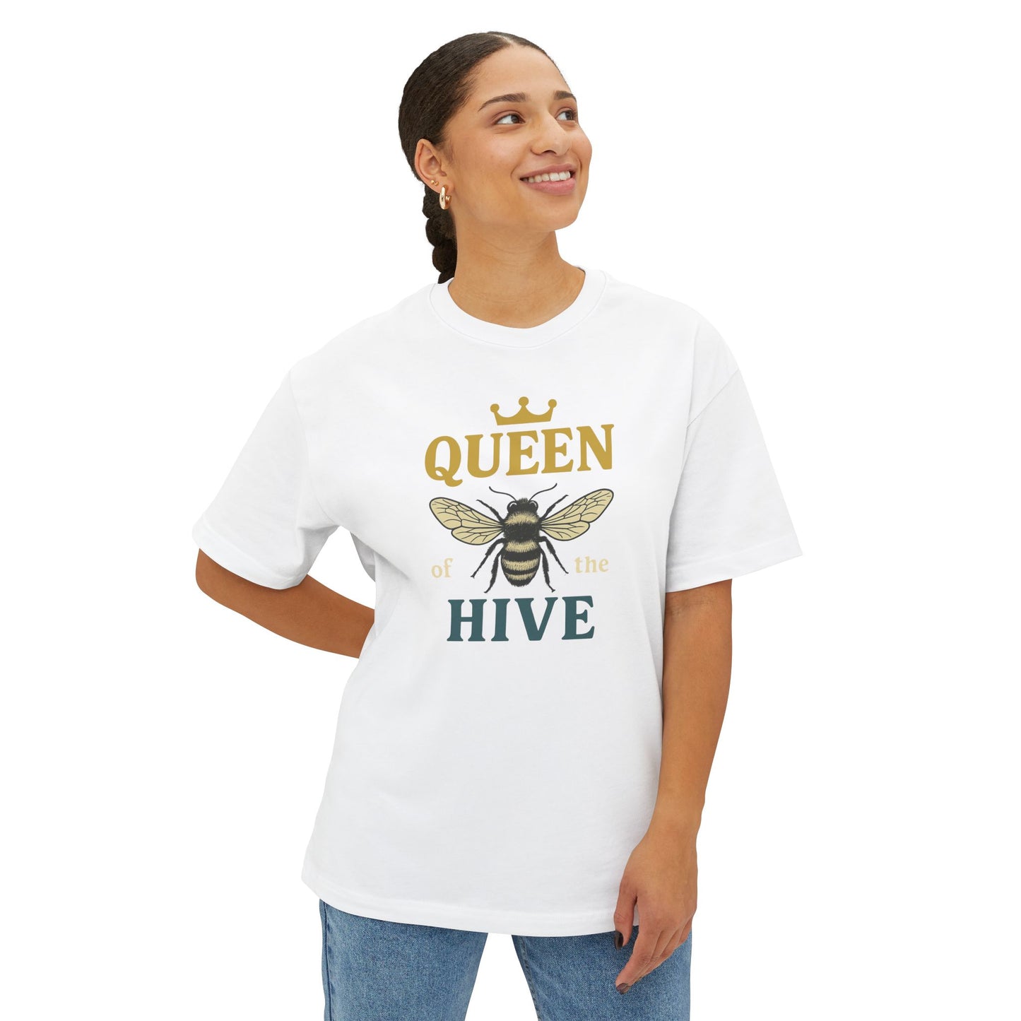 Queen of the Hive –Boxy Vintage Bee T-Shirt