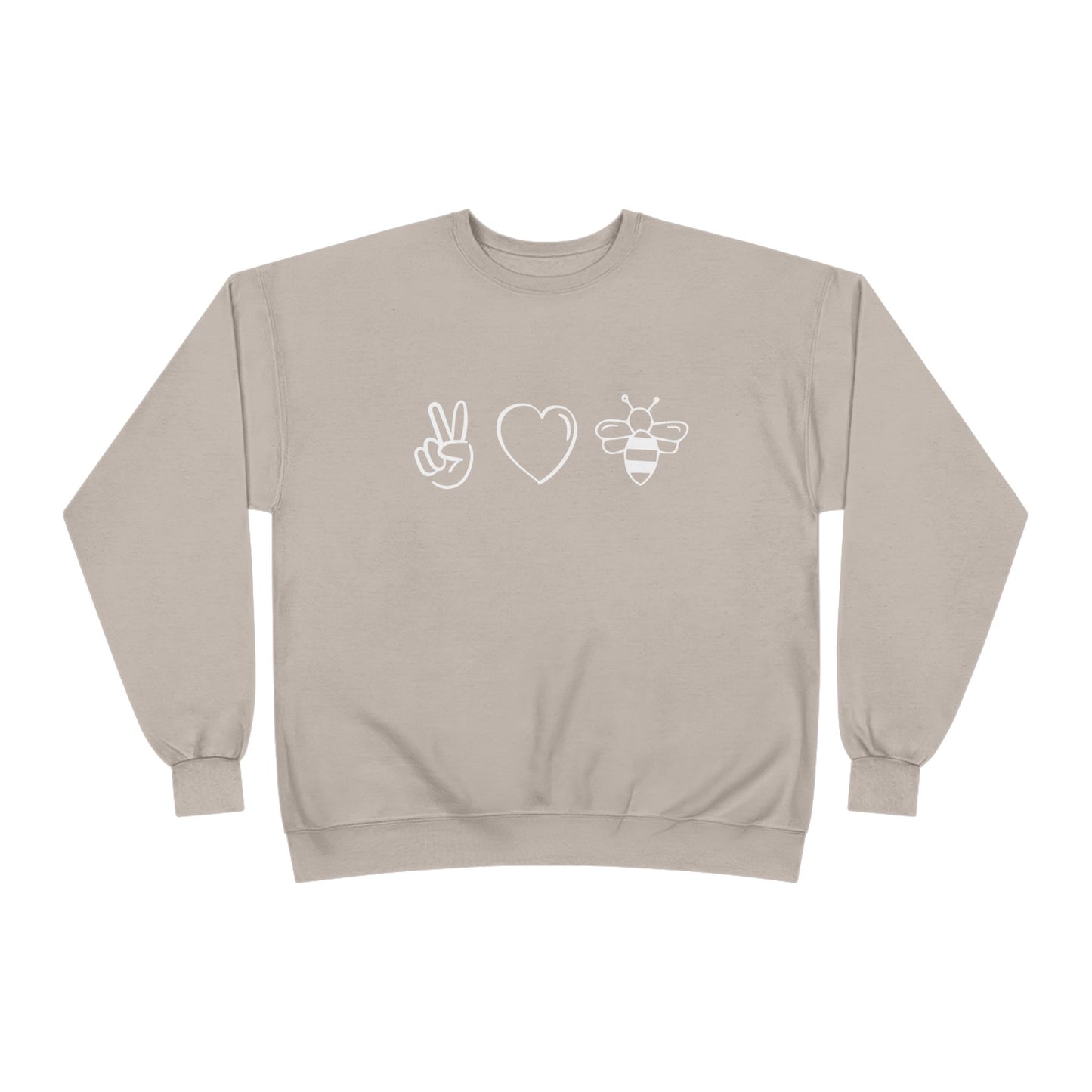 Sweatshirt Peace Love Honey Bees