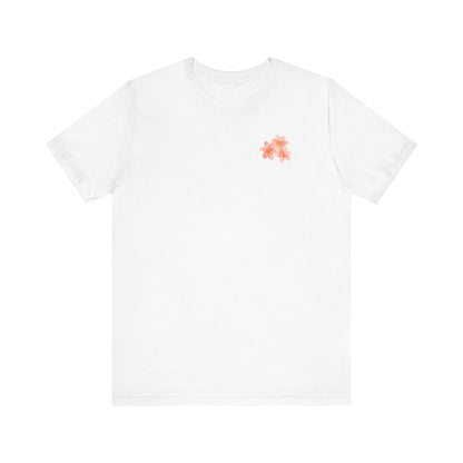 Save the Bees Peach Tree Bloom Unisex Tee - Eco-Friendly Short Sleeve Shirt