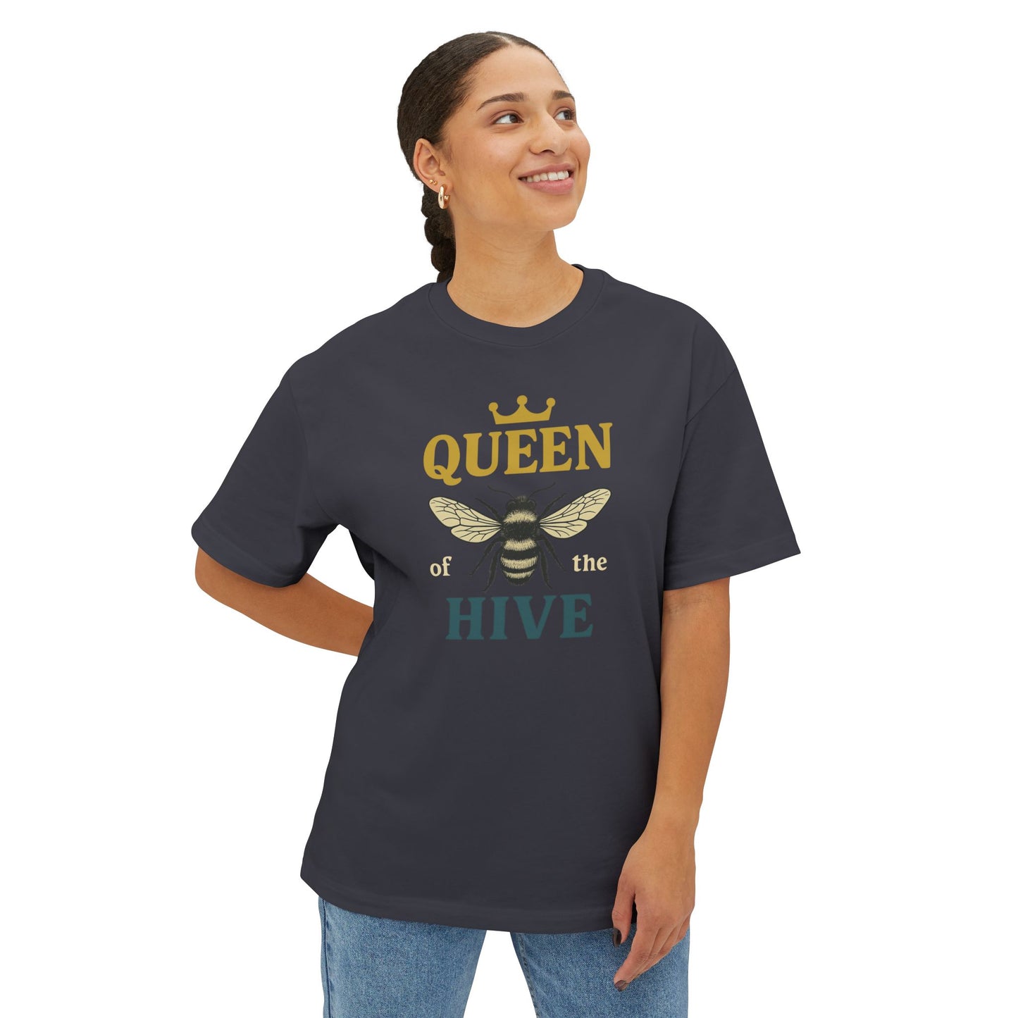 Queen of the Hive –Boxy Vintage Bee T-Shirt