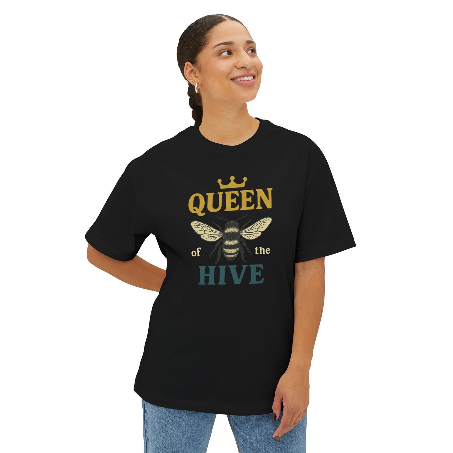 Queen of the Hive –Boxy Vintage Bee T-Shirt
