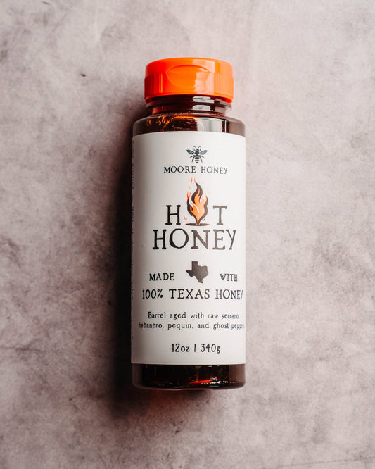 Moore's Texas Hot Honey with Ghost Peppers
