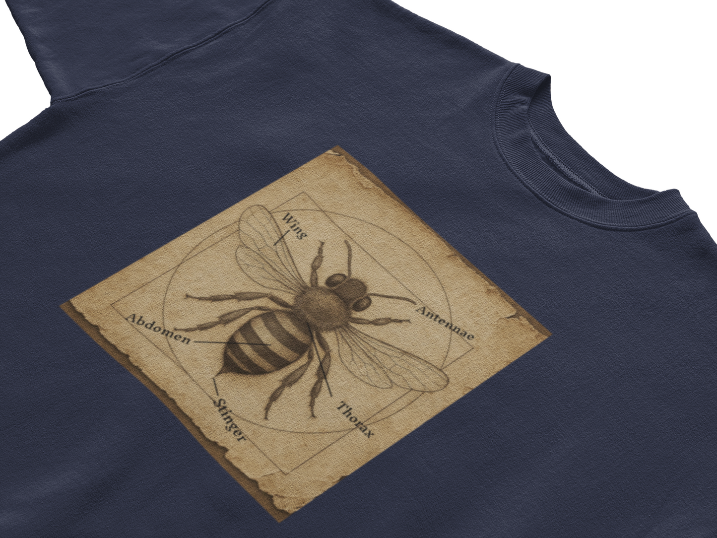 Vintage Old Bee Anatomy Graphic Shirt- Oversized