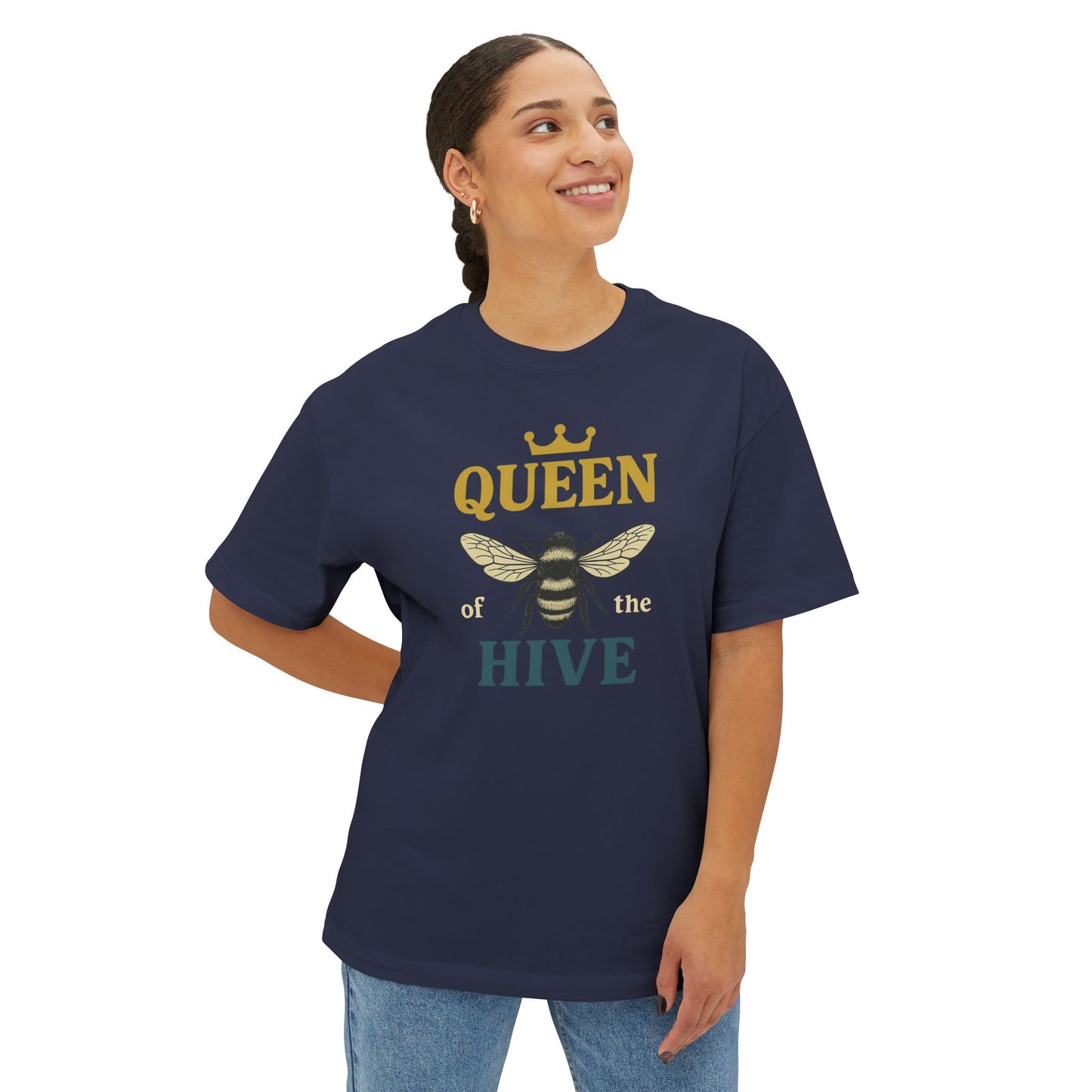 Queen of the Hive –Boxy Vintage Bee T-Shirt