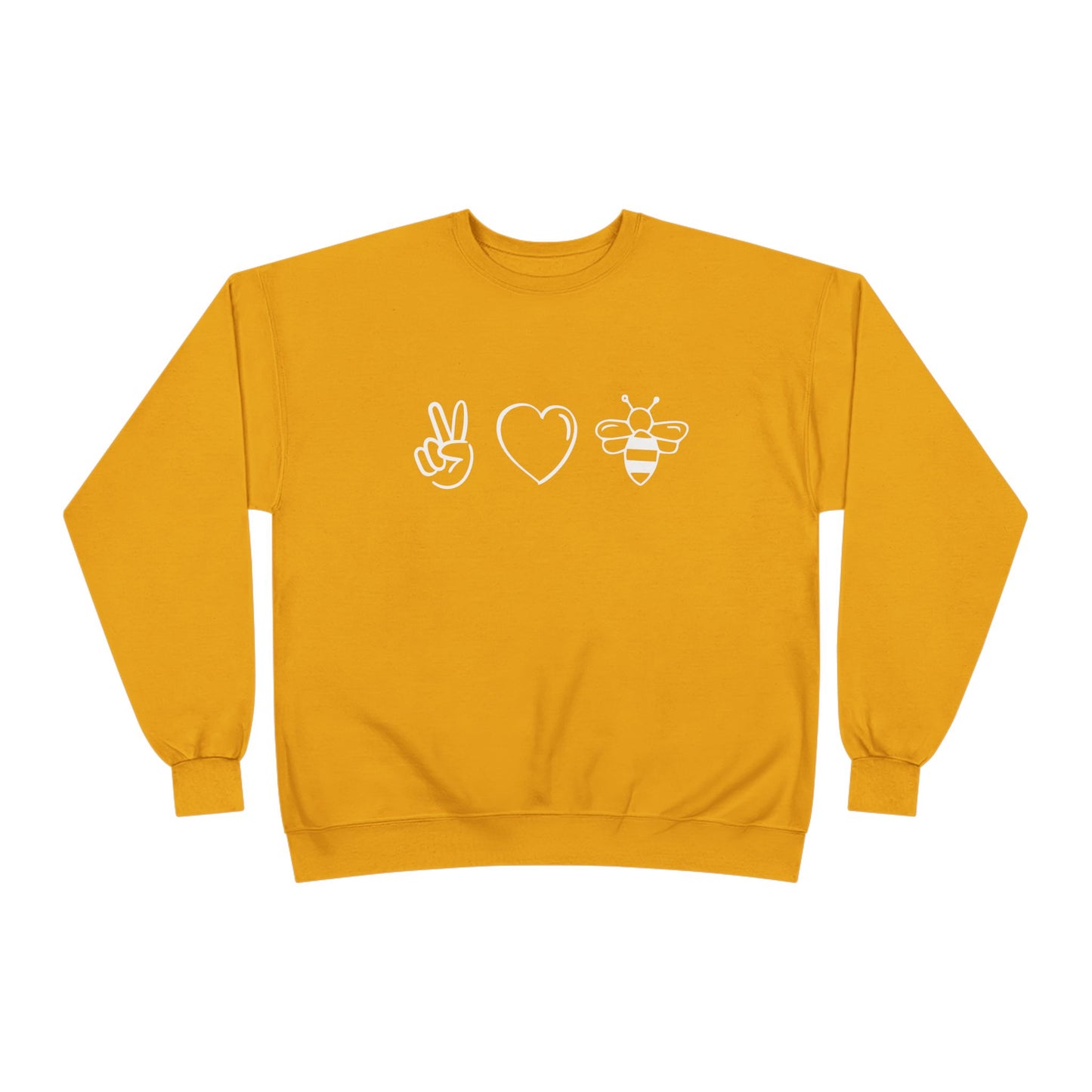 Sweatshirt Peace Love Honey Bees