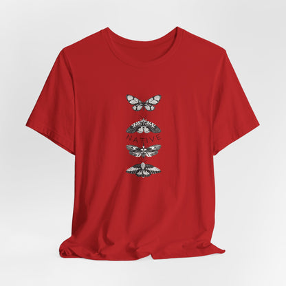 Native Unisex Tee - A Nature-Inspired Short Sleeve T-Shirt