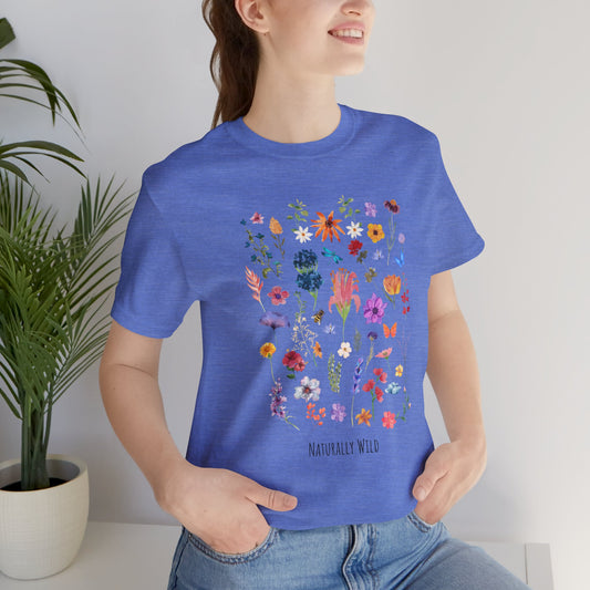 Naturally Wild Floral Tee - Unisex Short Sleeve Jersey Shirt