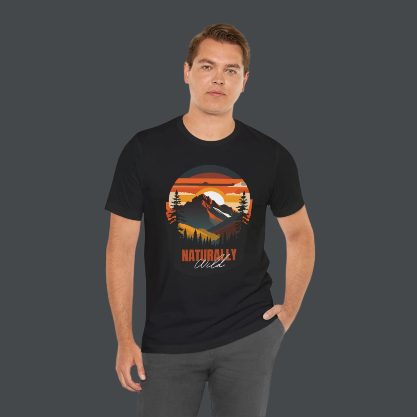 Naturally Wild Unisex Tee - Nature Inspired Graphic T-Shirt