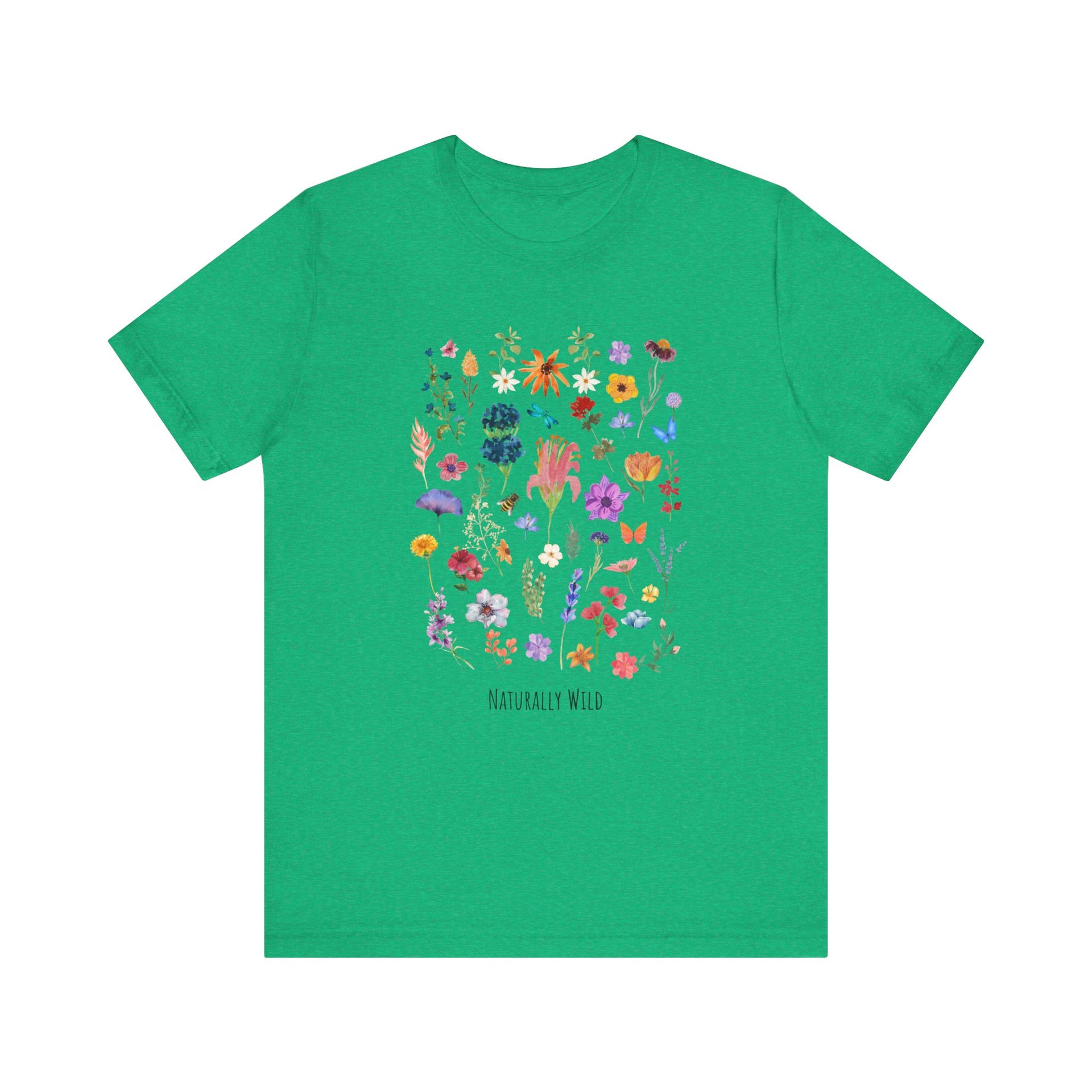 Naturally Wild Floral Tee - Unisex Short Sleeve Jersey Shirt
