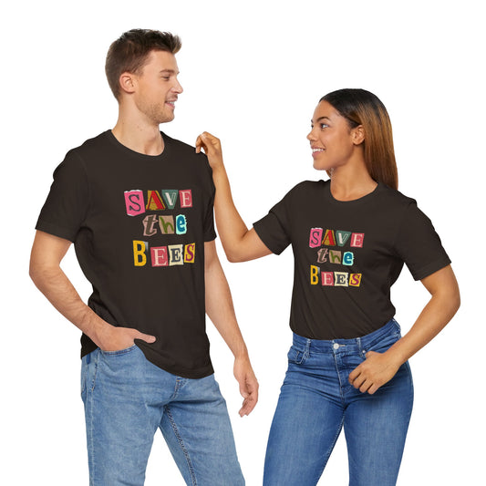 Save the Bees Unisex Jersey Short Sleeve Tee - Eco-Friendly T-Shirt