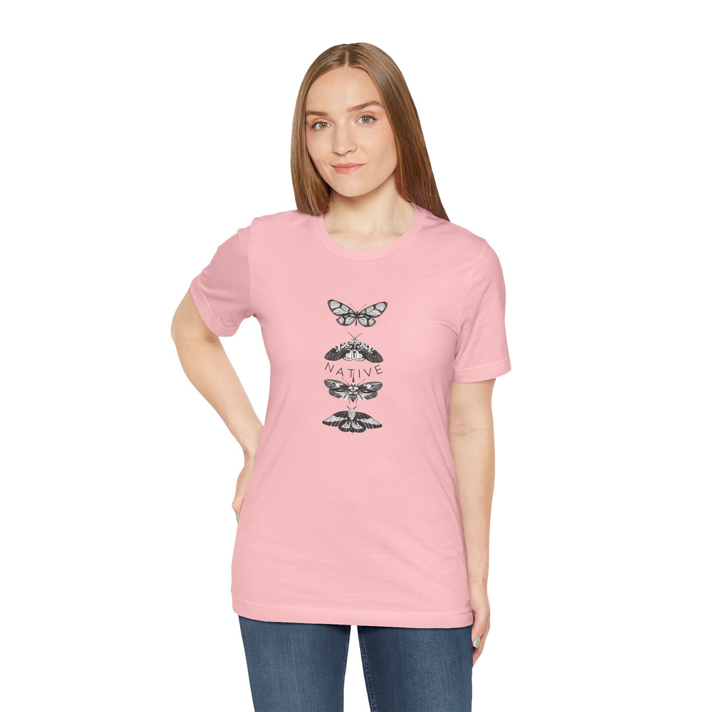 Native Unisex Tee - A Nature-Inspired Short Sleeve T-Shirt