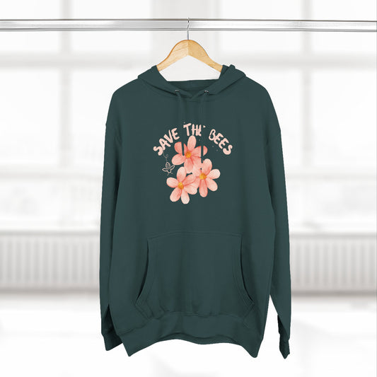 Eco-Friendly Save the Bees Fleece Hoodie
