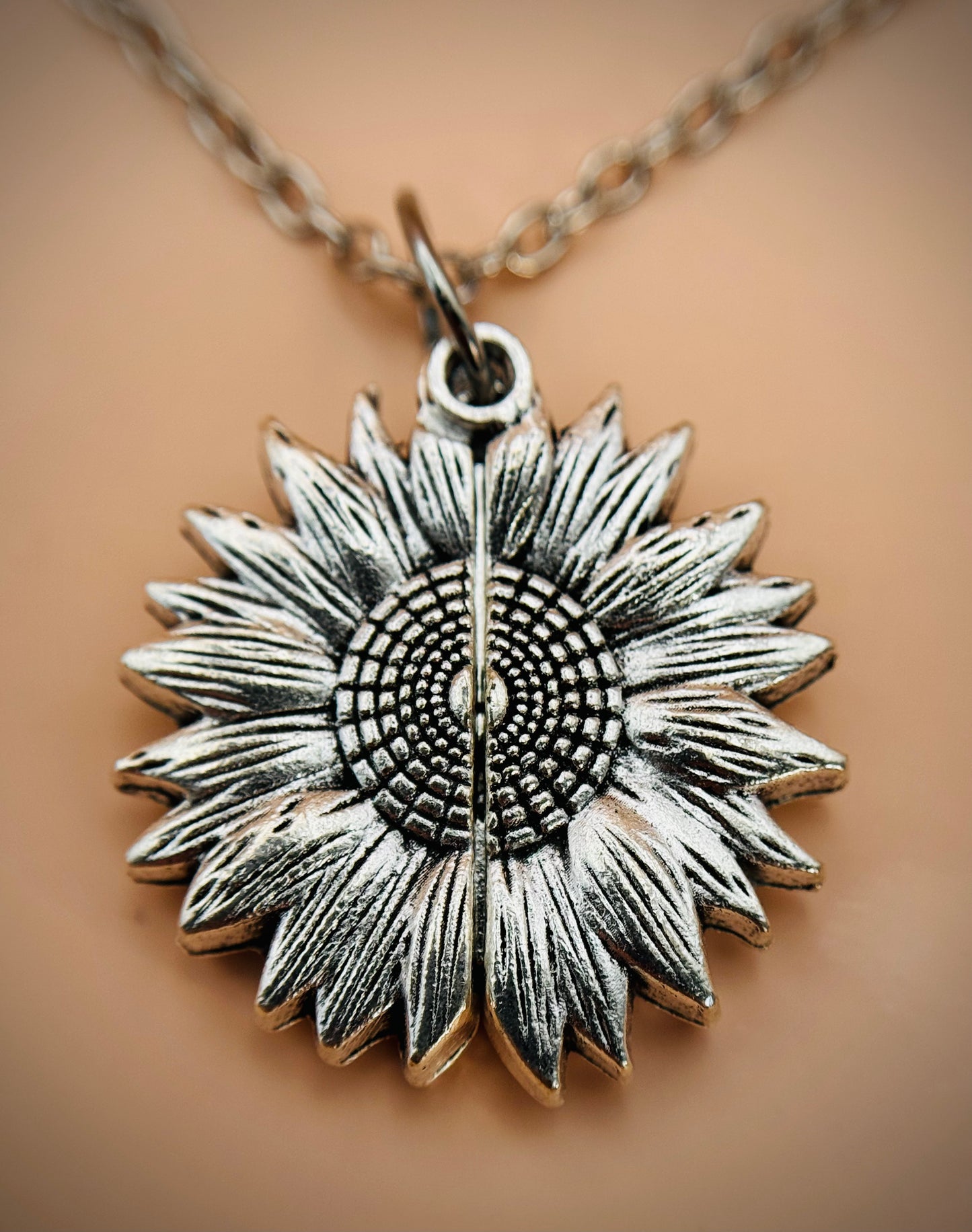 "You Are My Sunshine" Sunflower Necklace