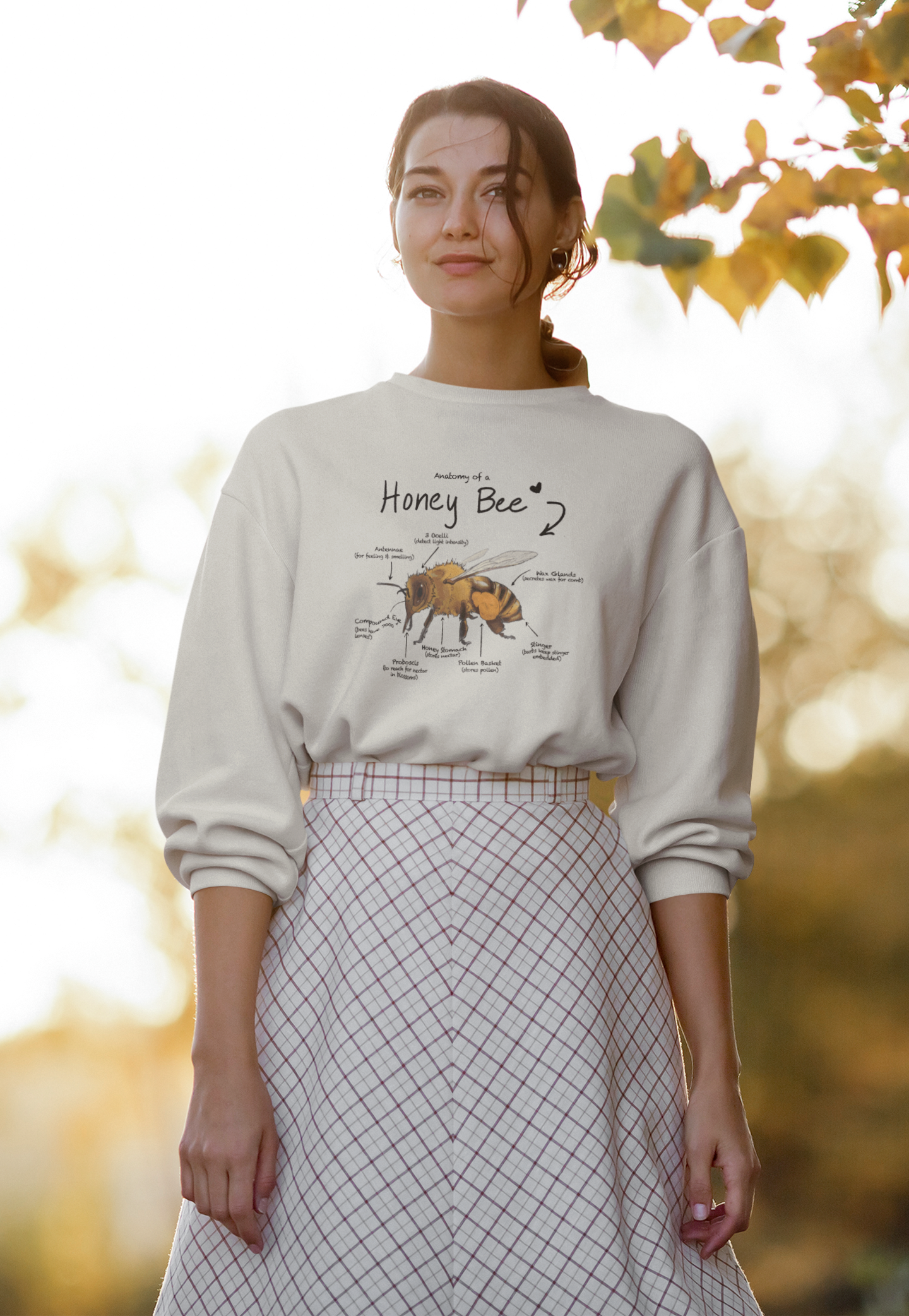 Bee Anatomy Eco-Friendly Sweatshirt