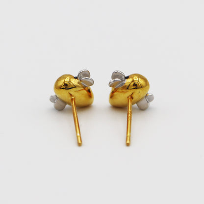 "Bee Inspired" Silver & Gold Bumblebee Earrings