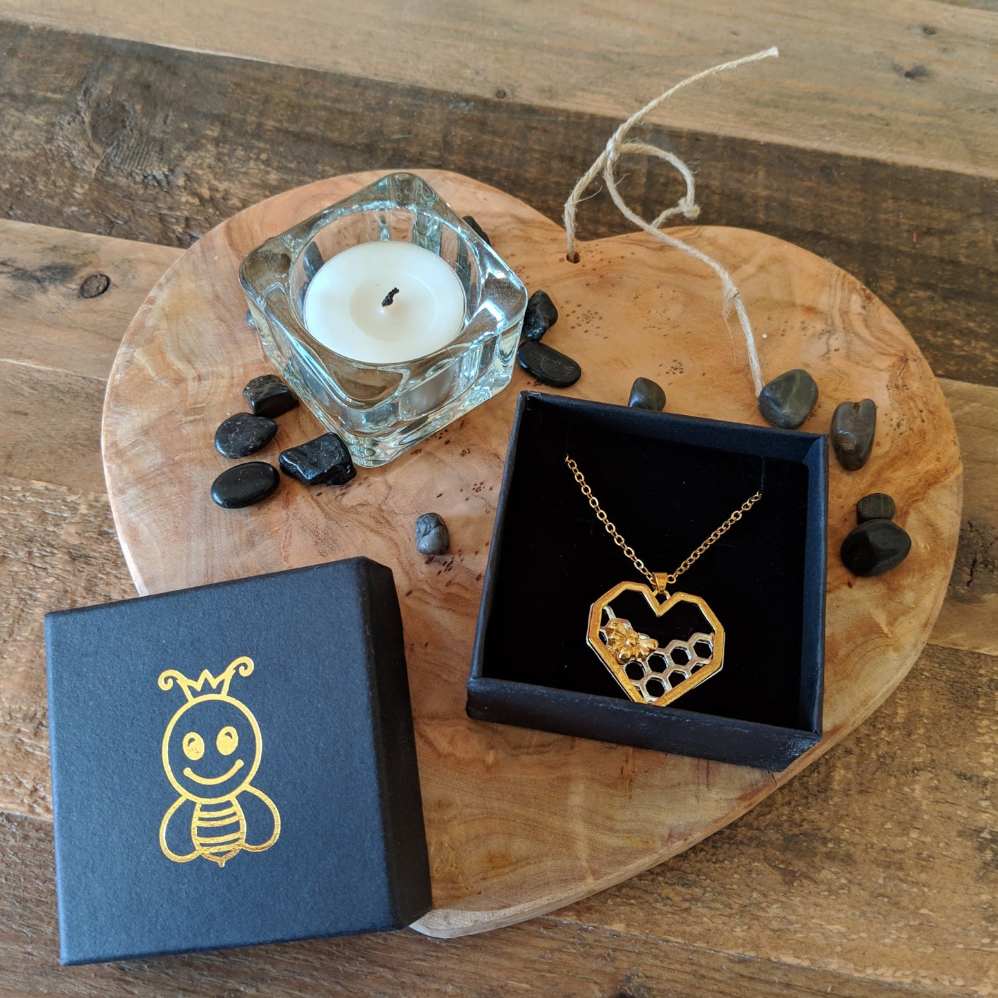 Limited Edition Honeycomb Heart Necklace