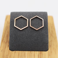 Minimalistic Honeycomb Earrings